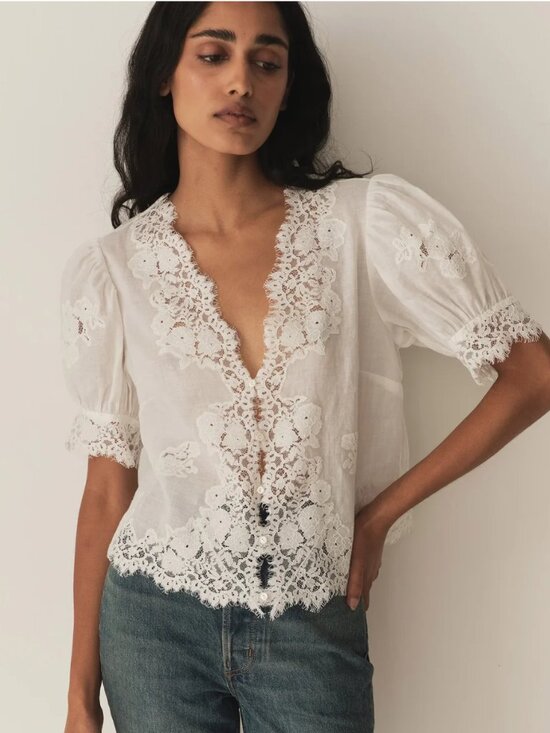 Doen Tops - Doen Idella Top White sz XS